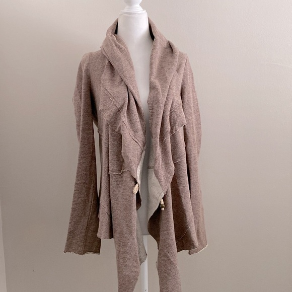NWOT Quicksilver women’s Asymmetrical brick cardigan - Picture 1 of 14